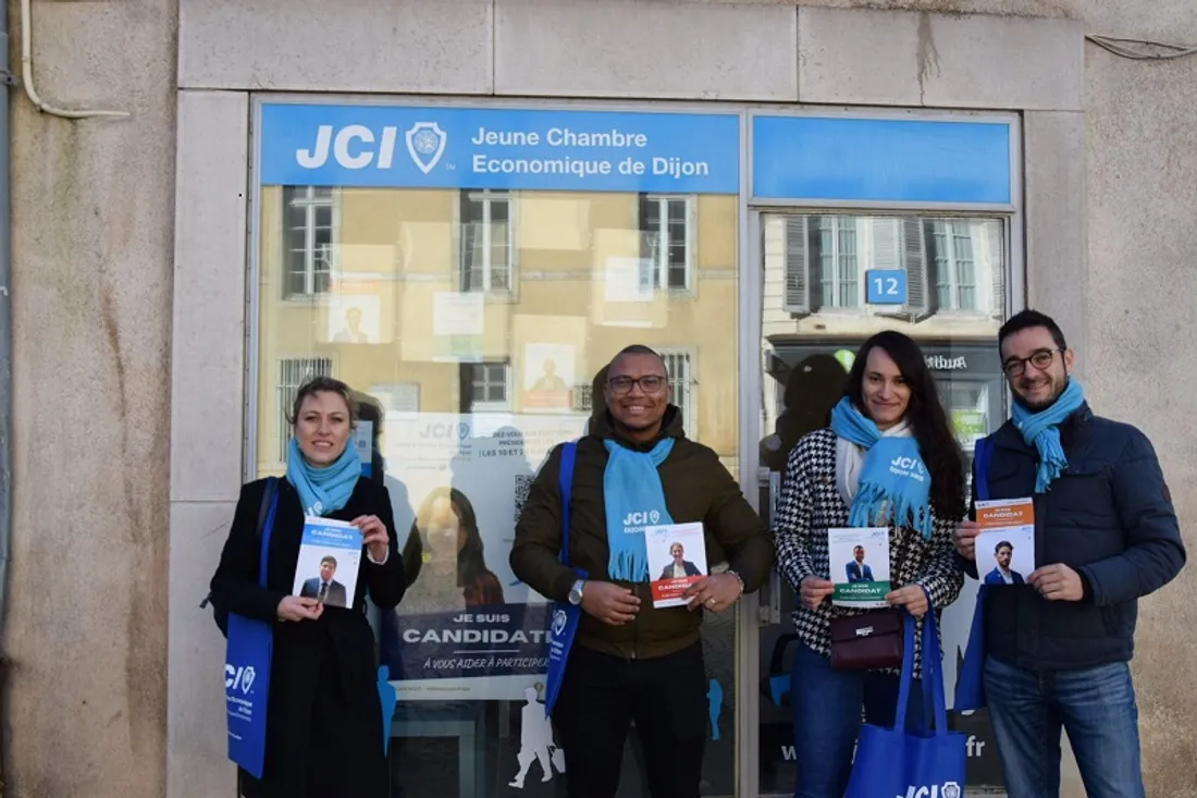 Les membres de la jeune chambre économique sont allés ce week-end à la rencontre des Dijonnais